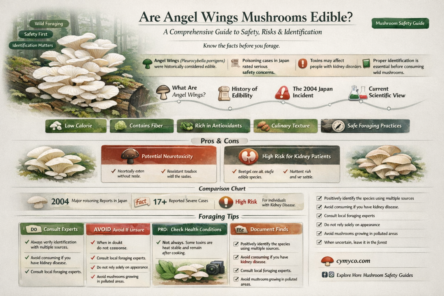 are angel wings mushrooms edible