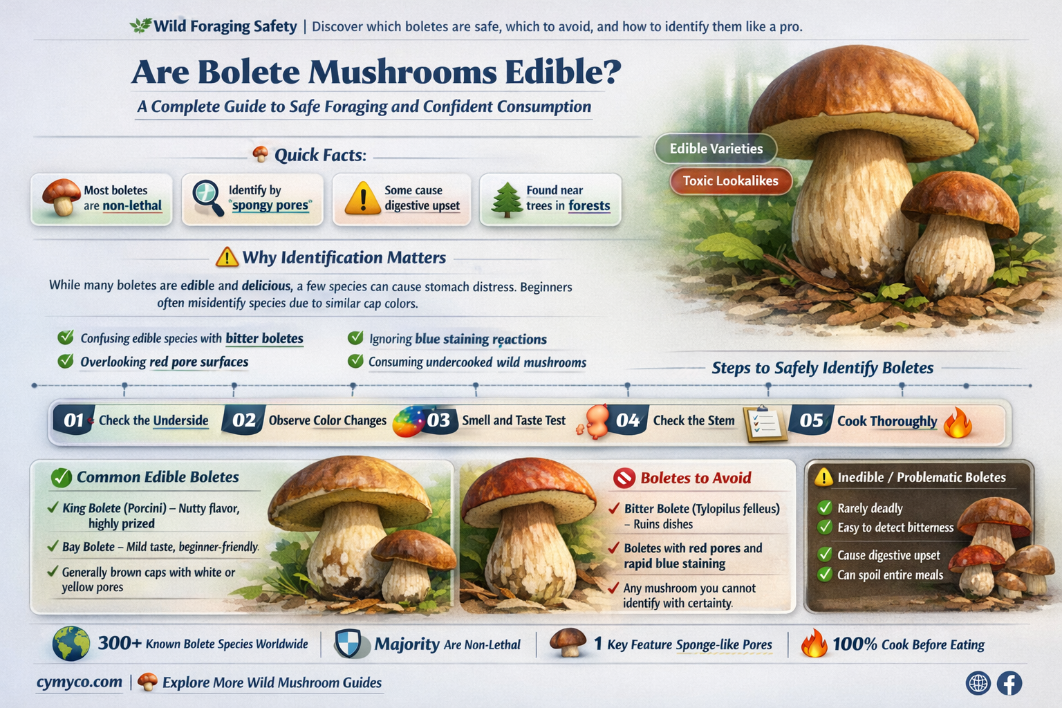 are bolete mushrooms edible