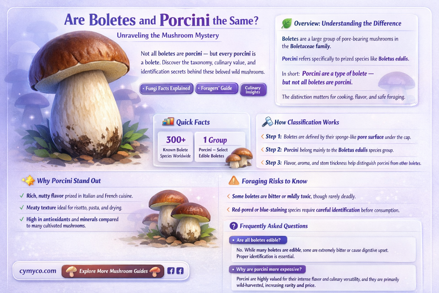 are boletes and porcini same