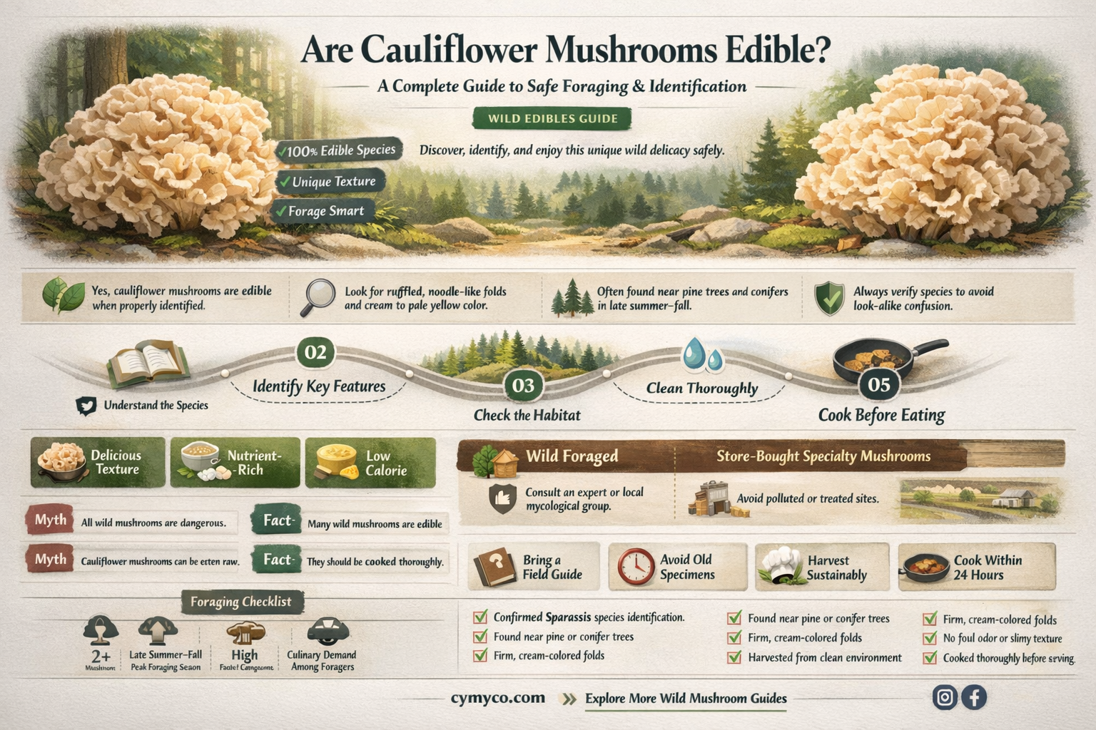 are cauliflower mushrooms edible