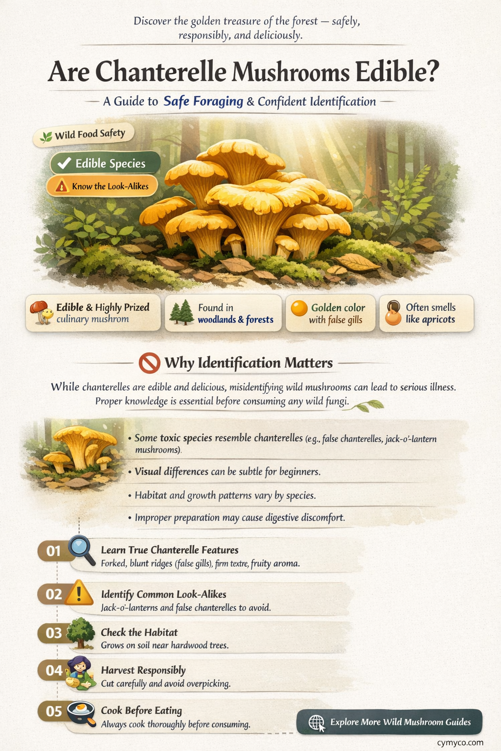 are chanterelle mushrooms edible