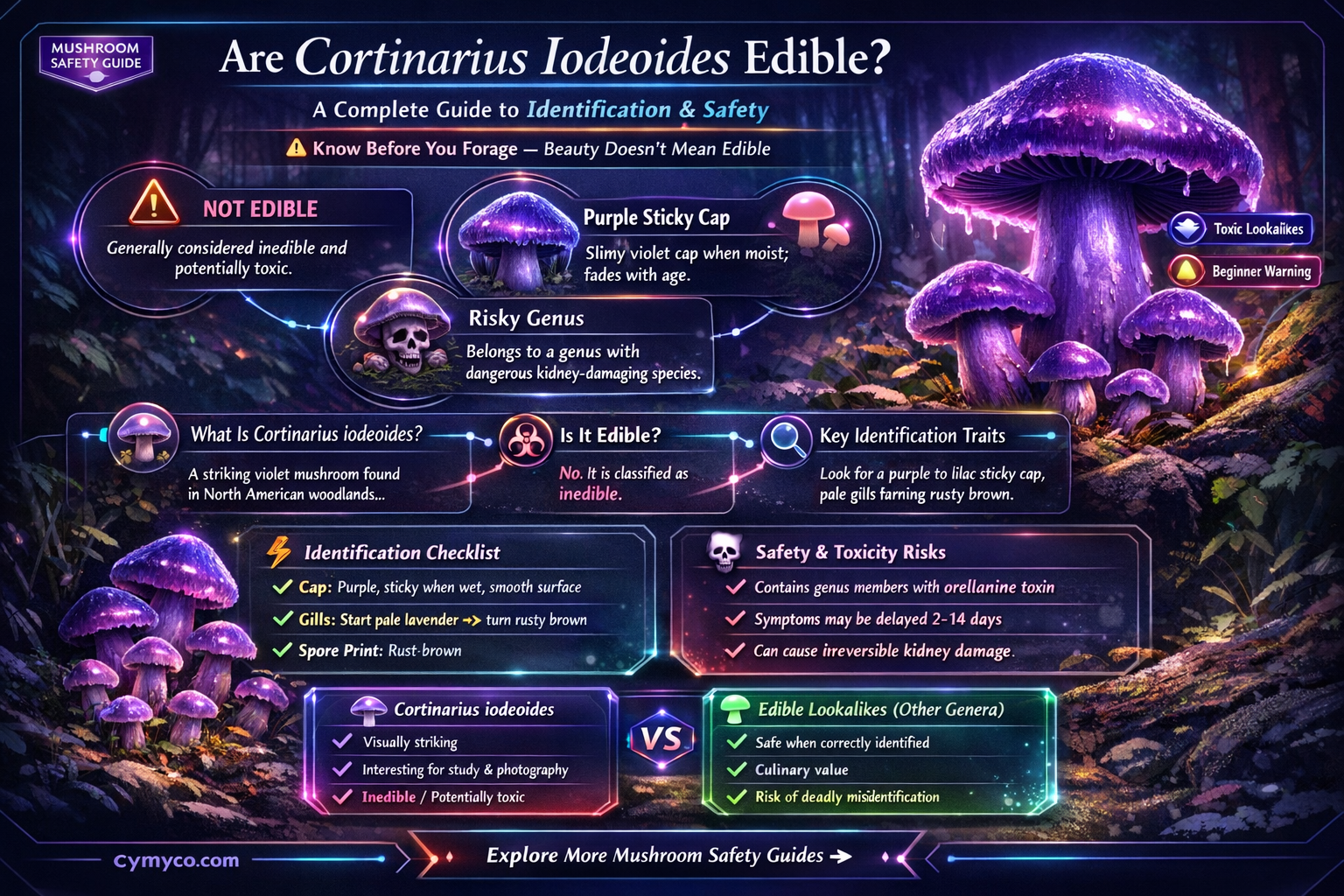 are cortinarius iodeoides edible