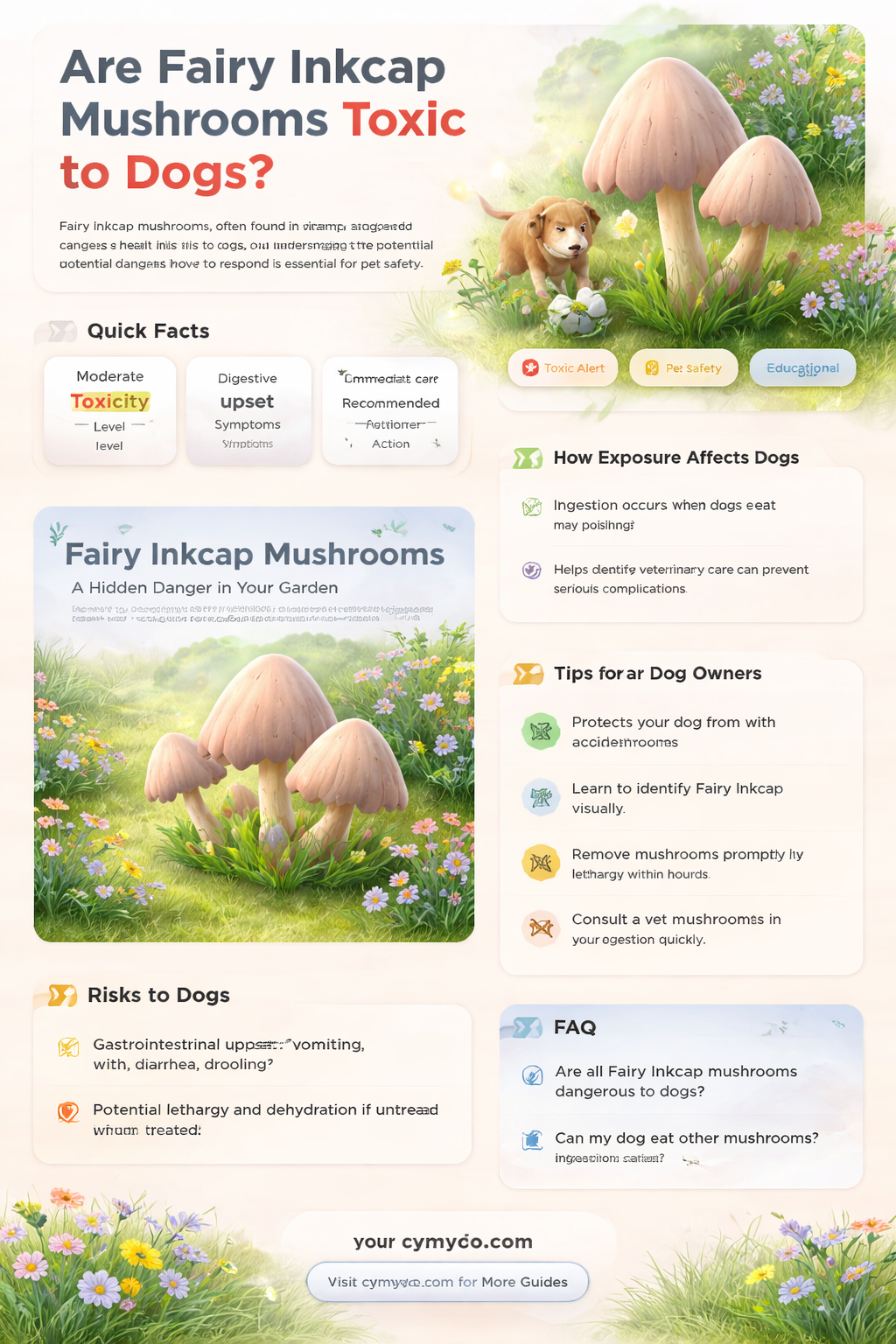 are fairy inkcap mushrooms poisonous to dogs