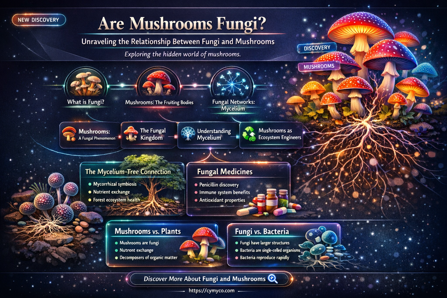 does fungi include mushroom