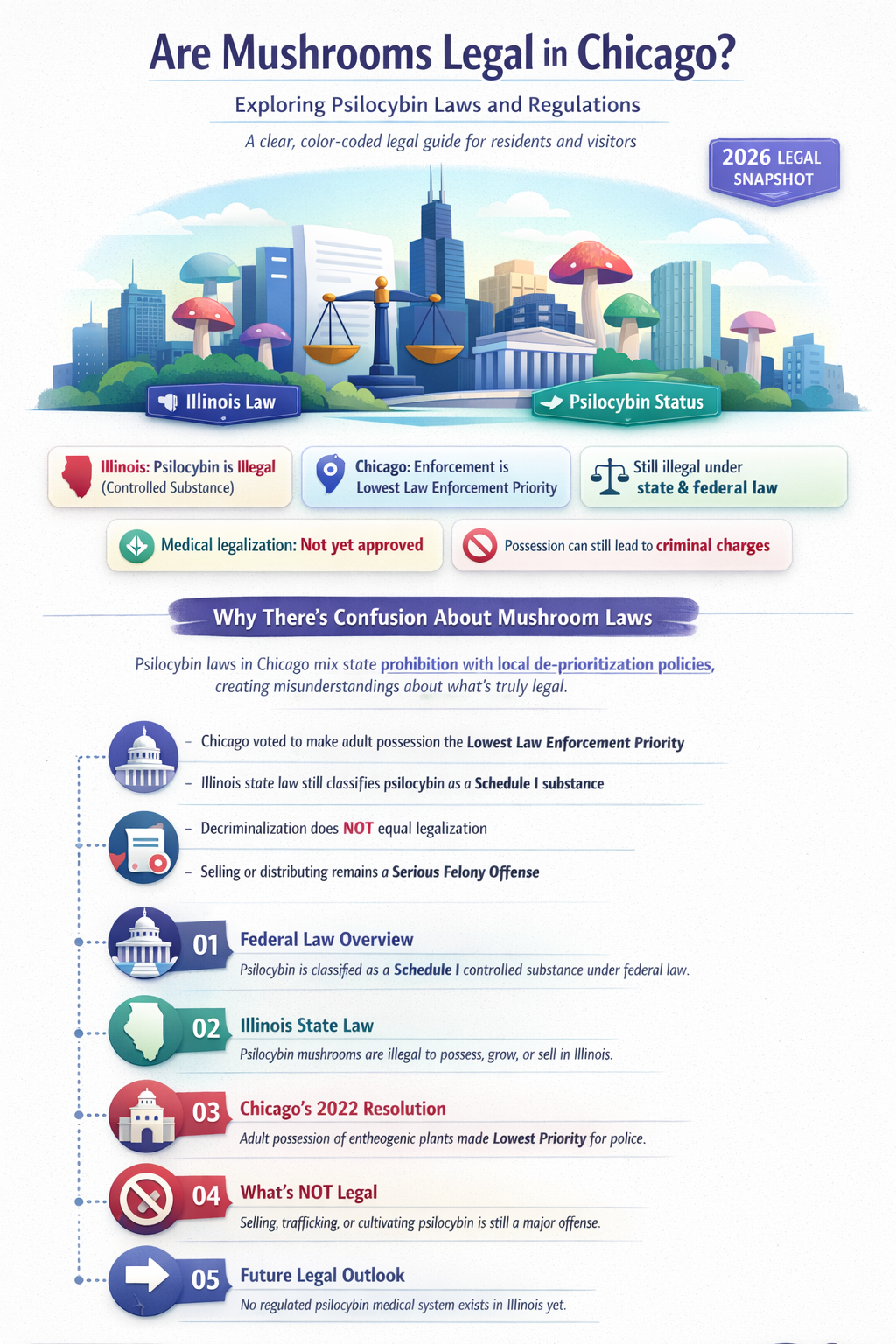 are mushrooms legal in chicago