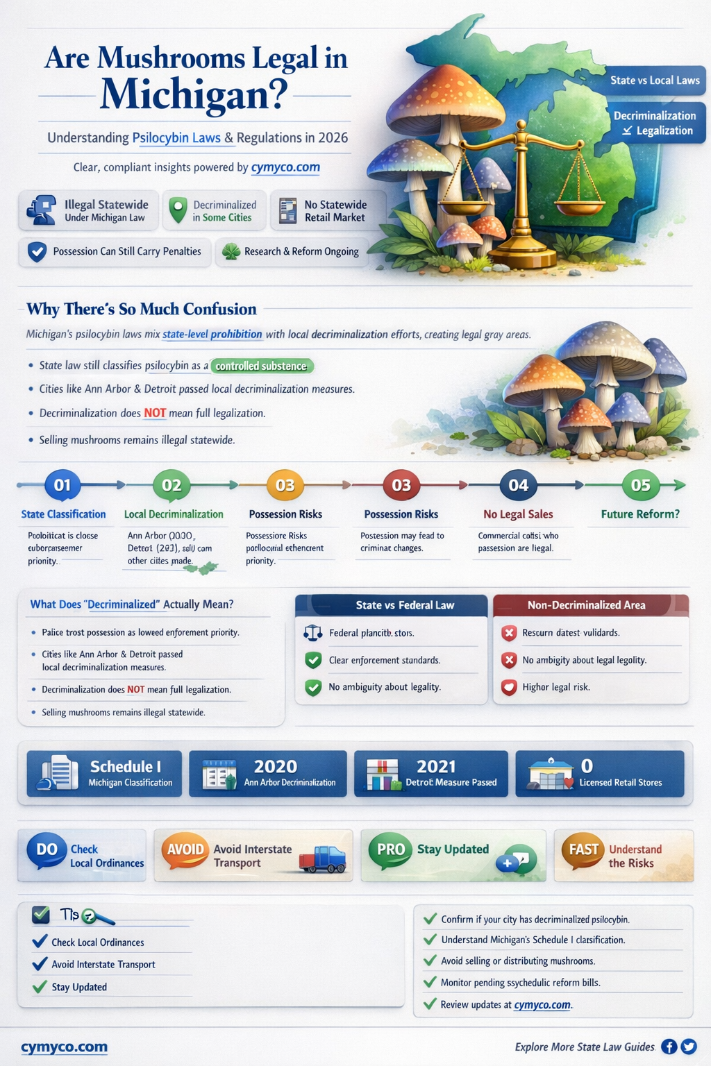 are mushrooms legal in michigan