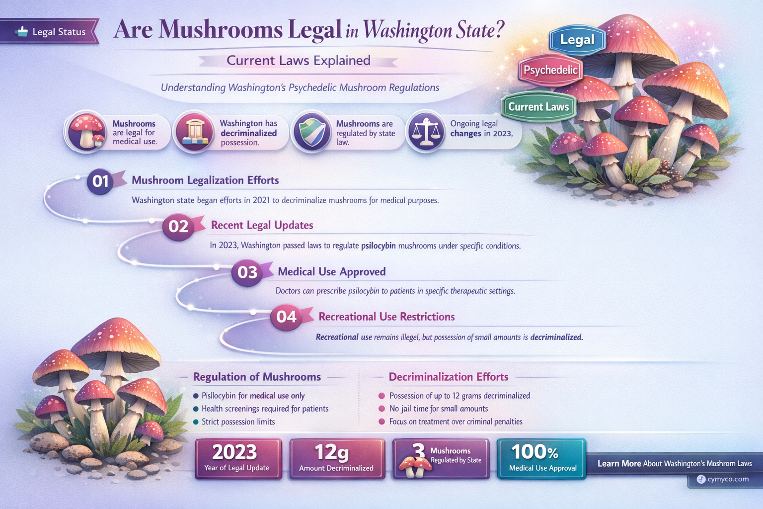 is mushrooms legal in washington state