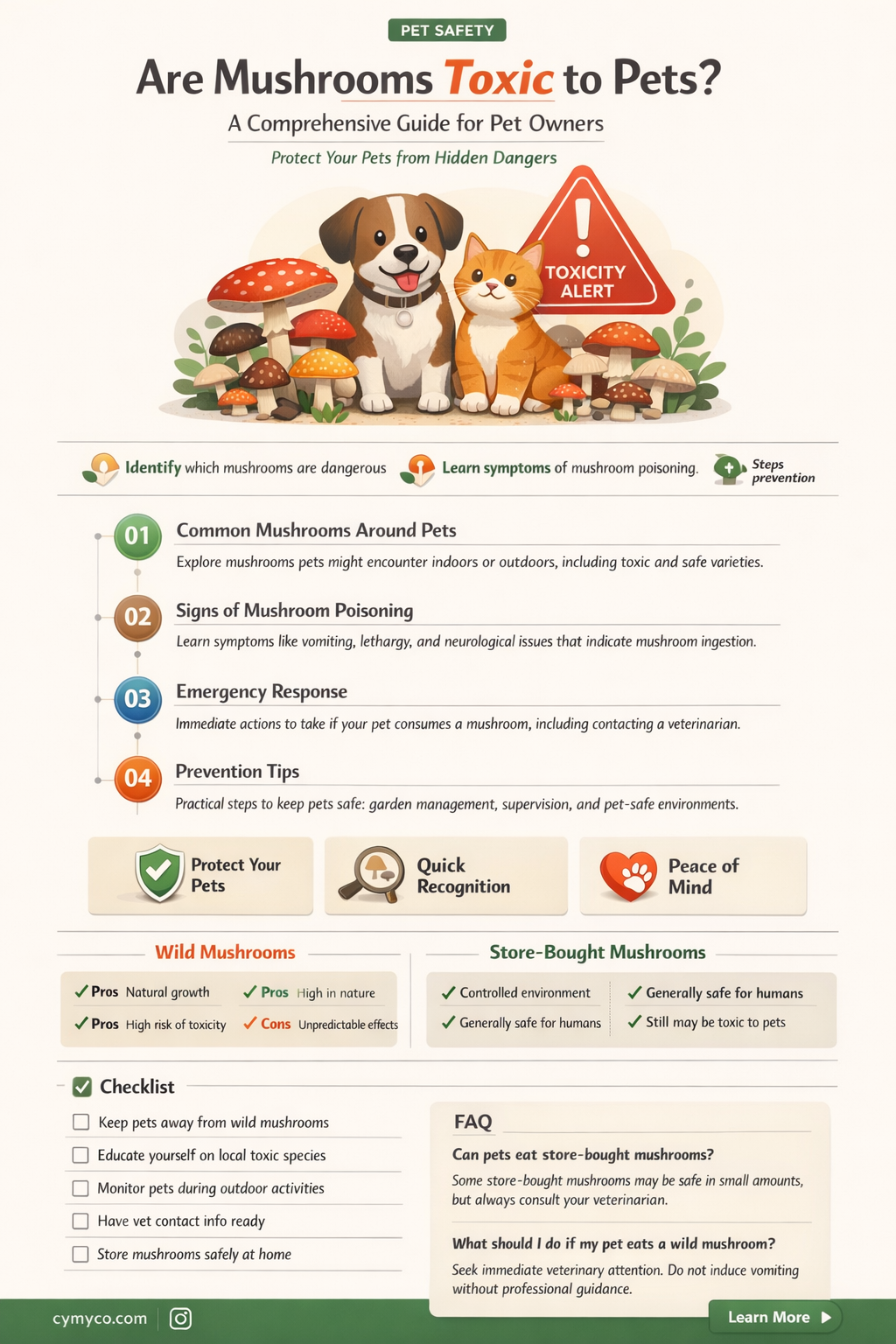 are mushrooms bad for pets