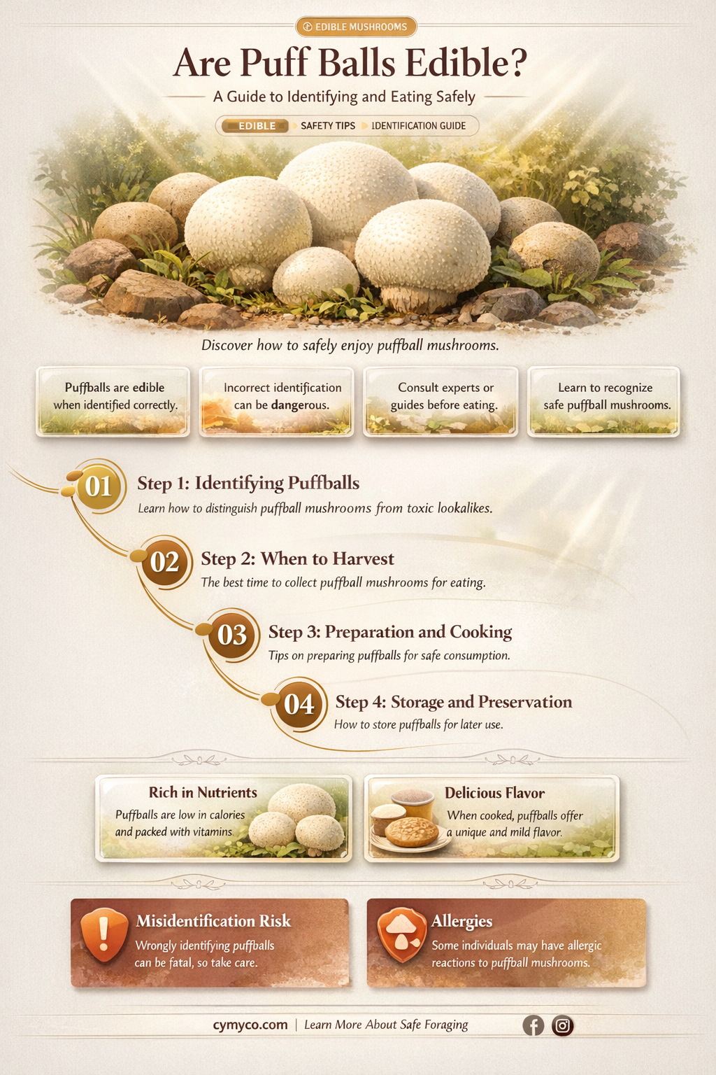 are puff balls edible