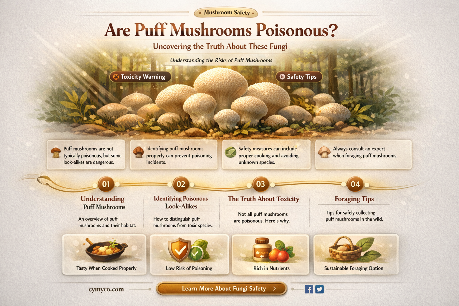 are puff mushrooms poisonous