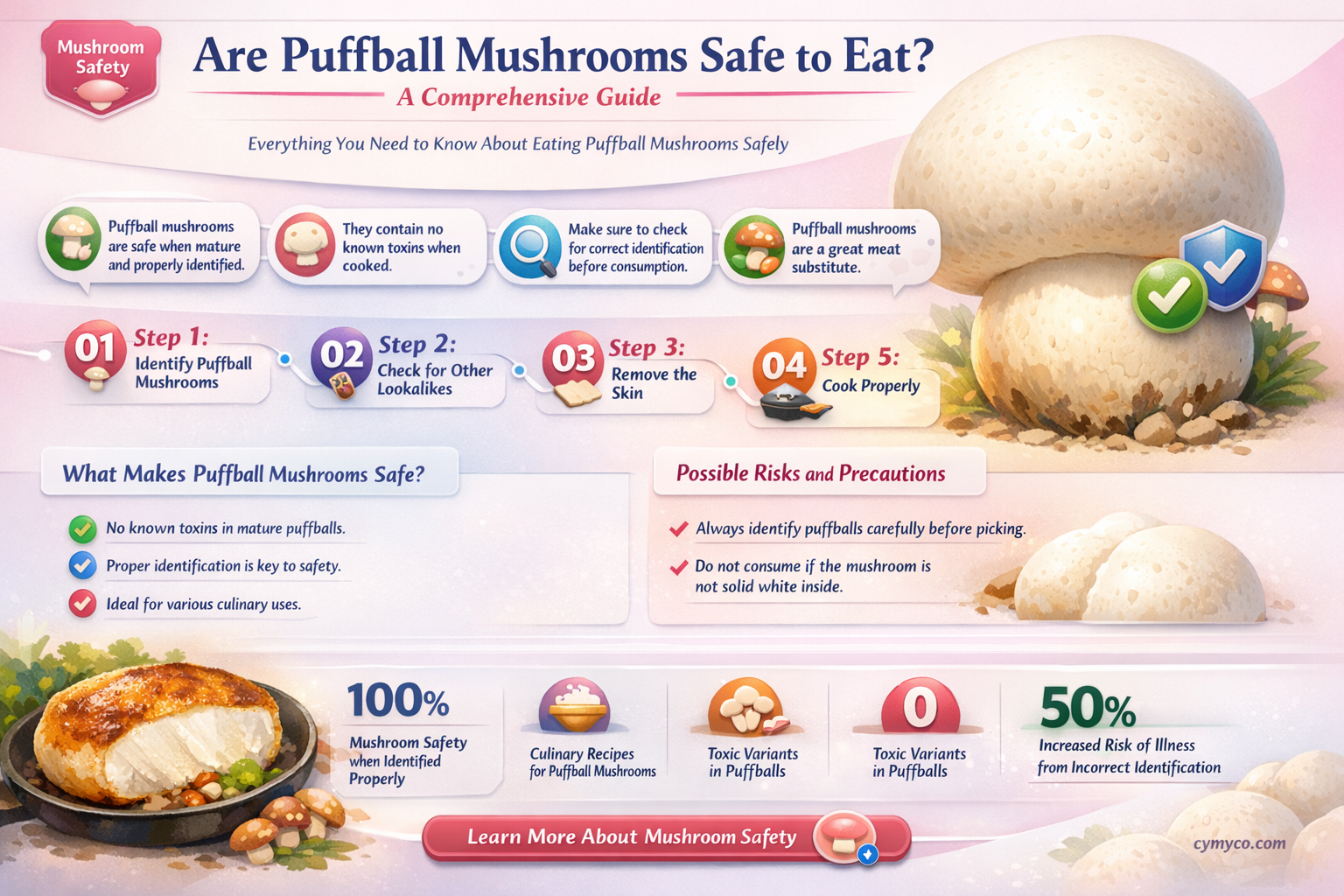 are puffball mushrooms safe to eat