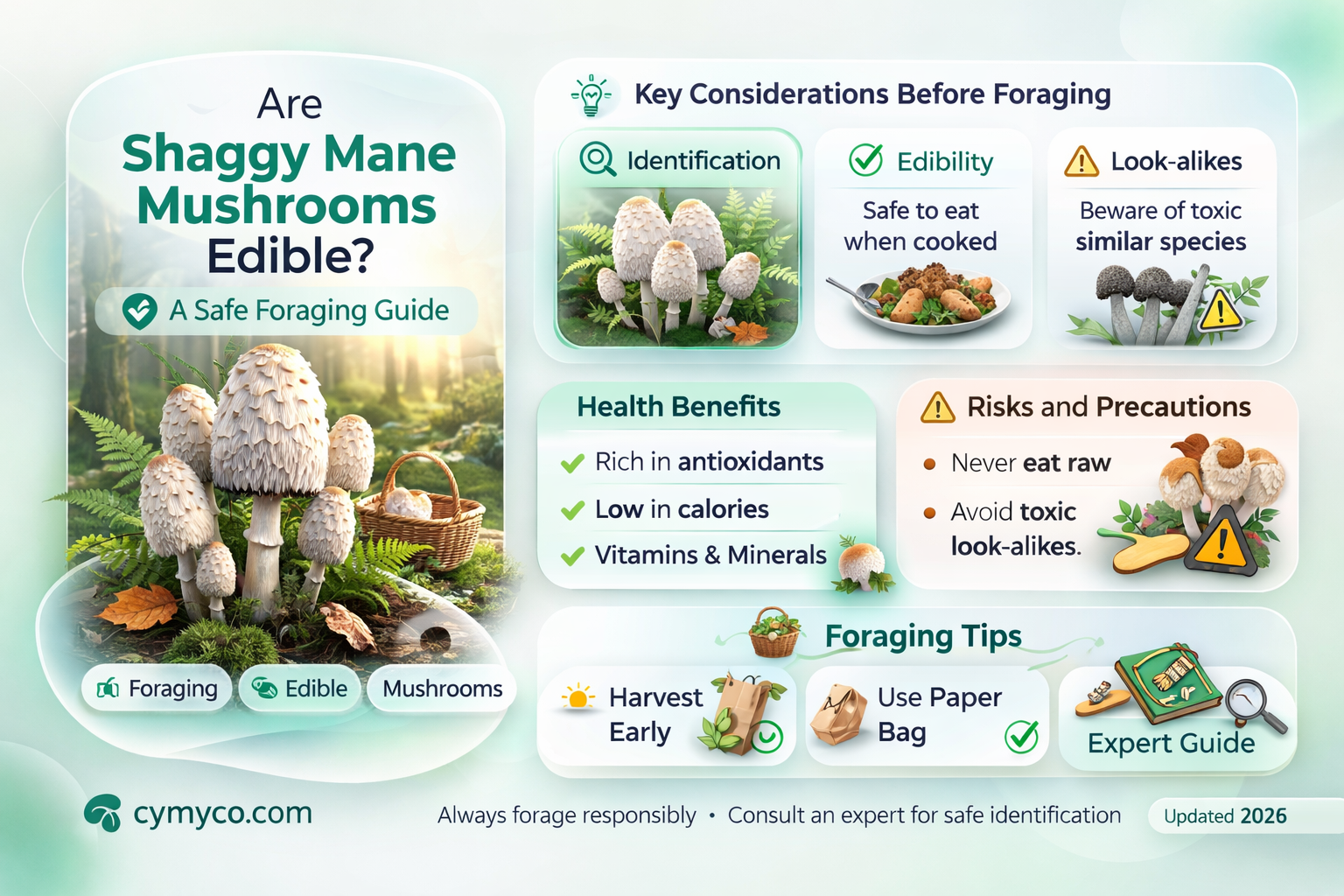 are shaggy mane mushrooms edible