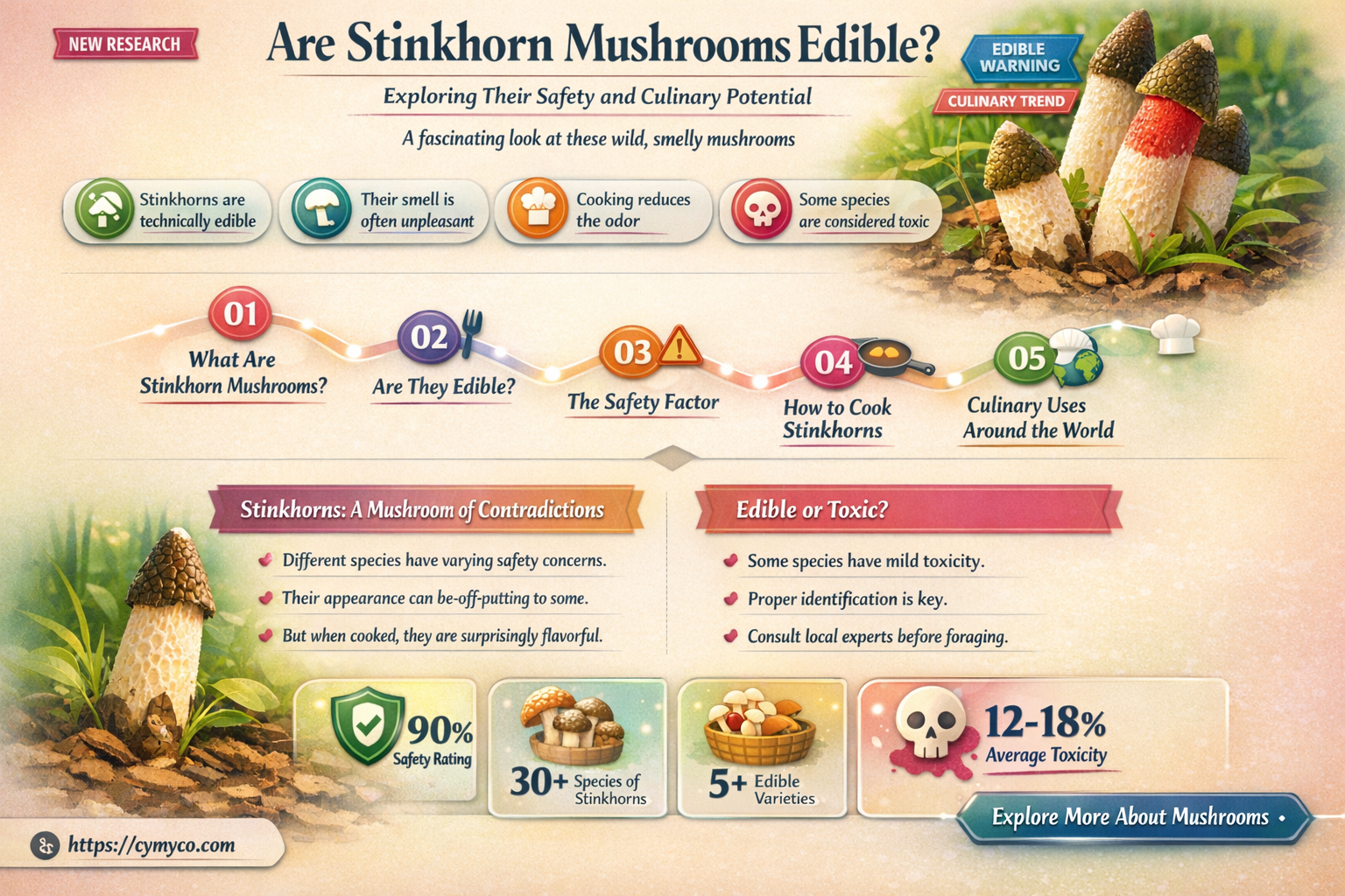 are stinkhorn mushrooms edible