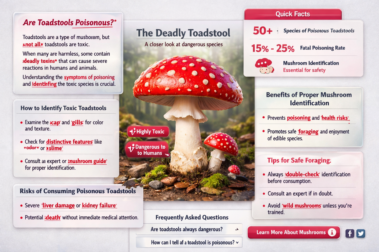are toadstools poisonous