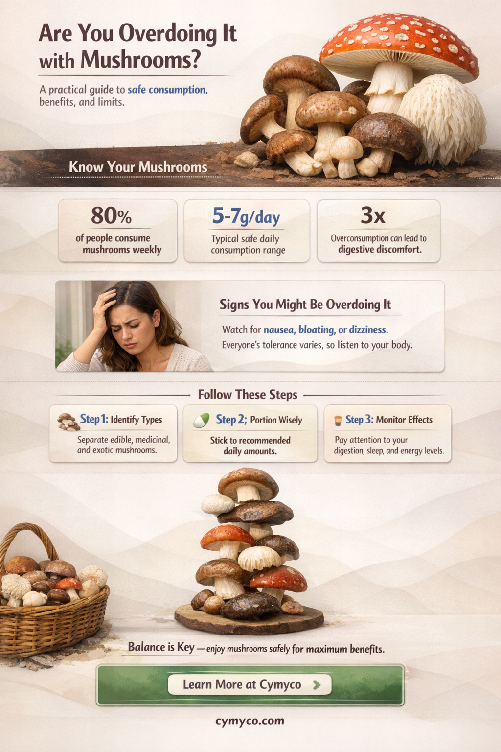 am i eating too many mushrooms