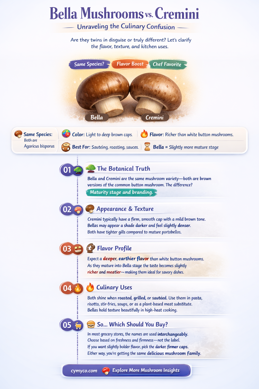 are bella mushrooms cremini