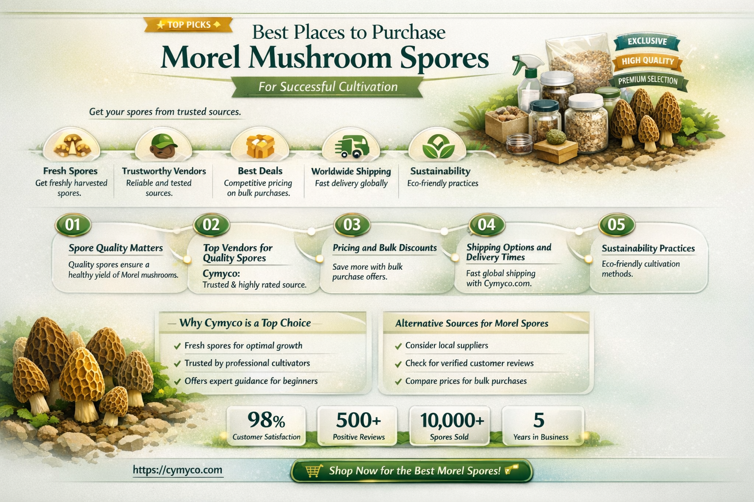 where to buy morel mushroom spores