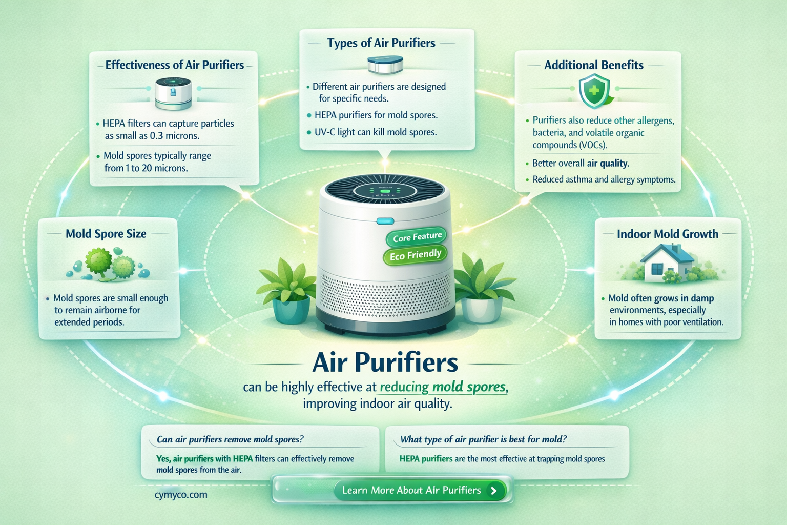 can air purifiers remove mold spores