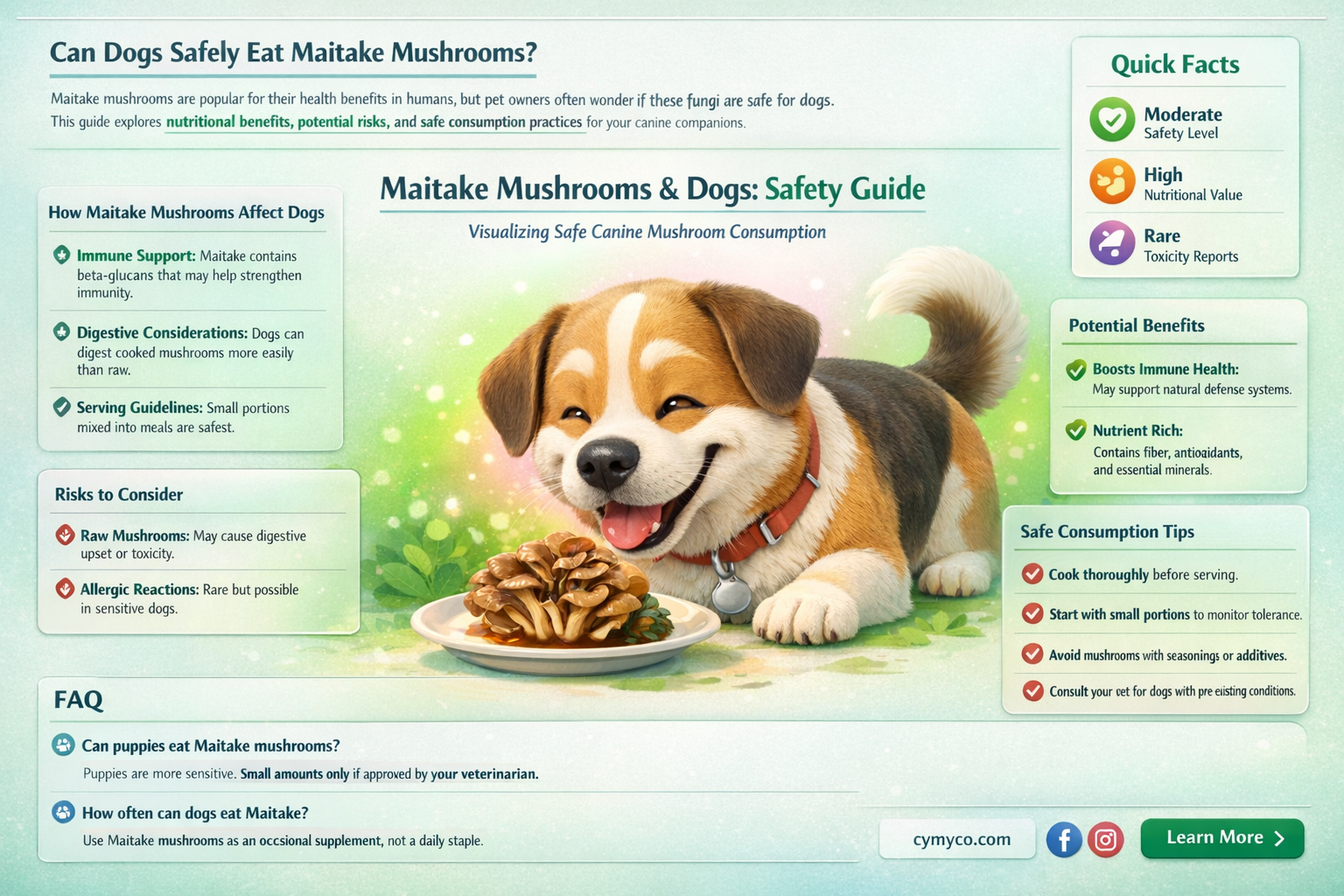 is maitake safe for dogs