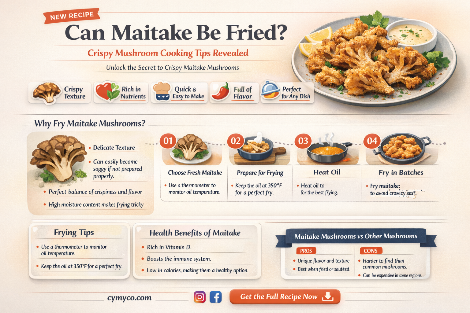 can maitake be fried