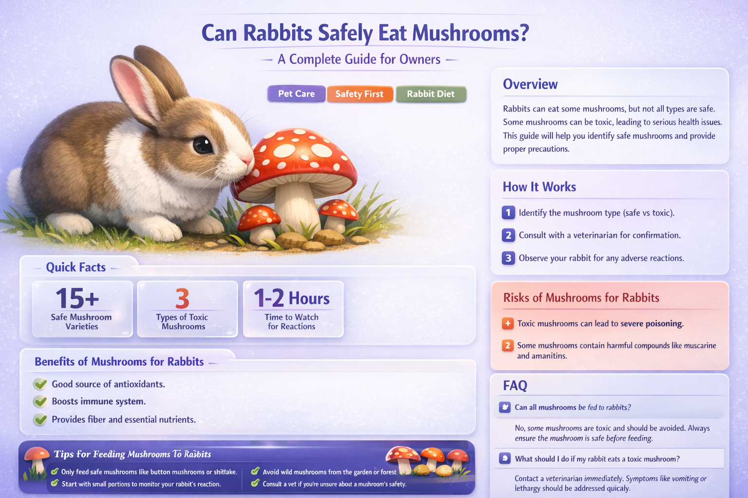 do rabbits eat mushrooms