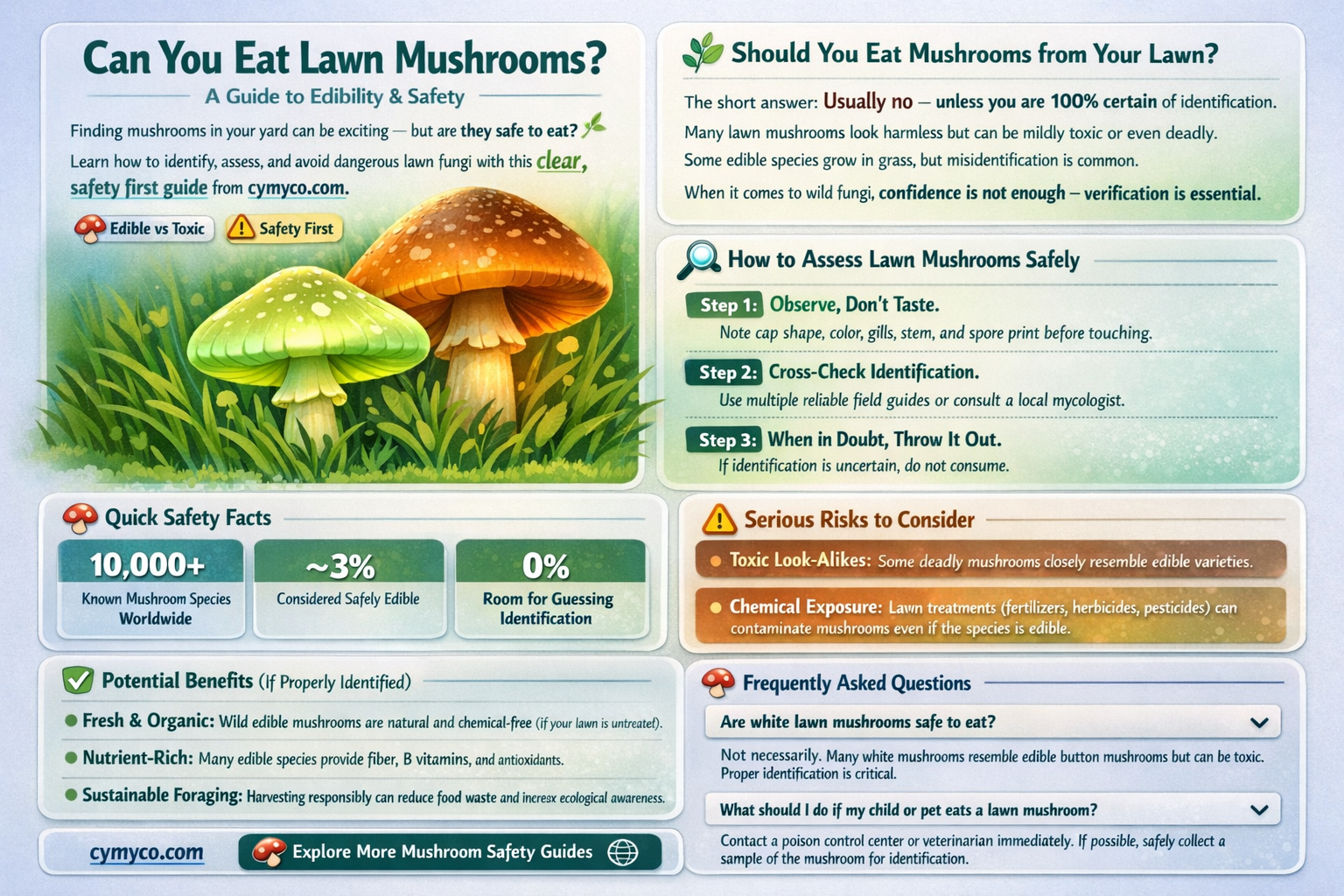 are lawn mushrooms edible