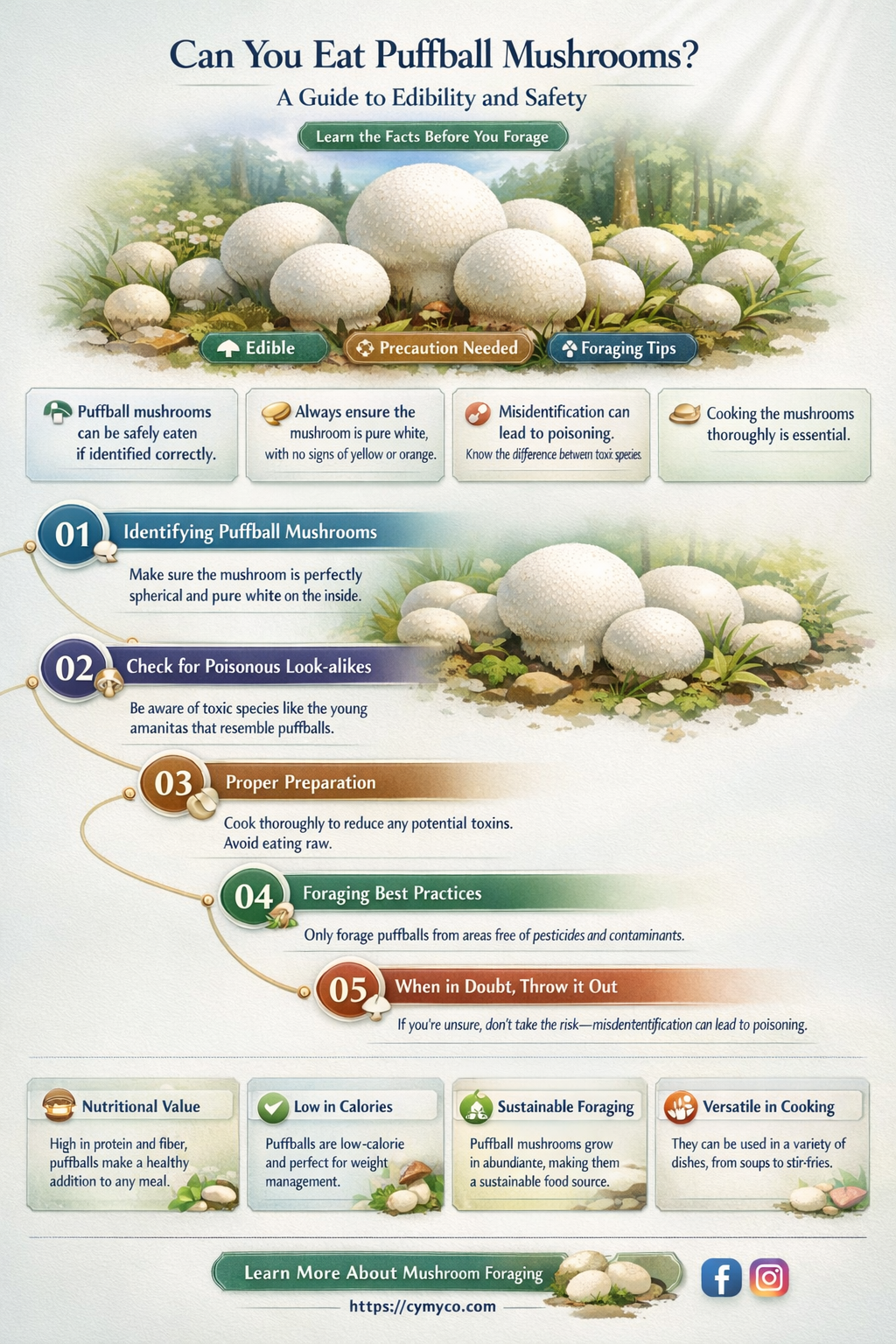 is a puffball mushroom edible