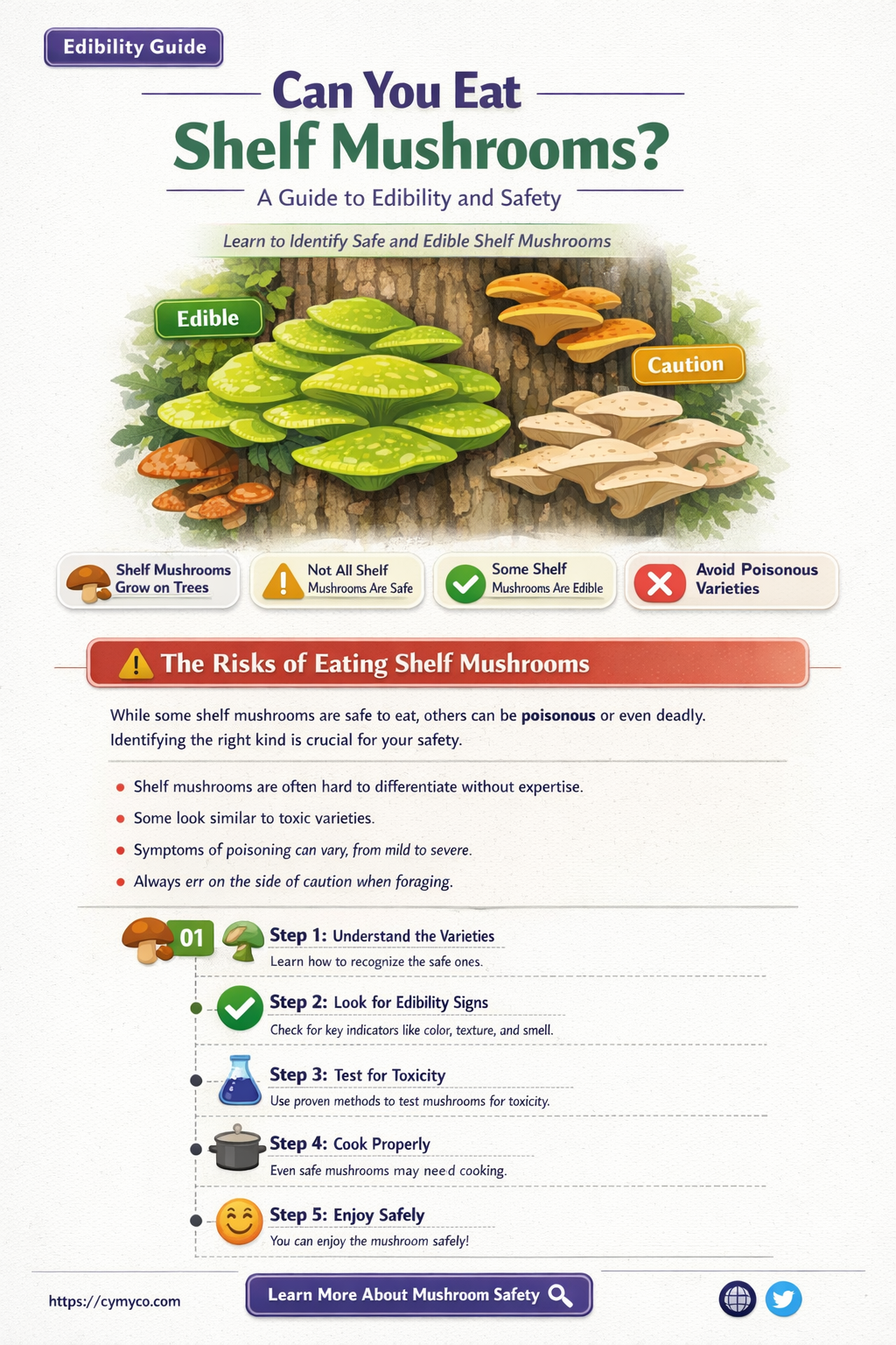 are shelf mushrooms edible