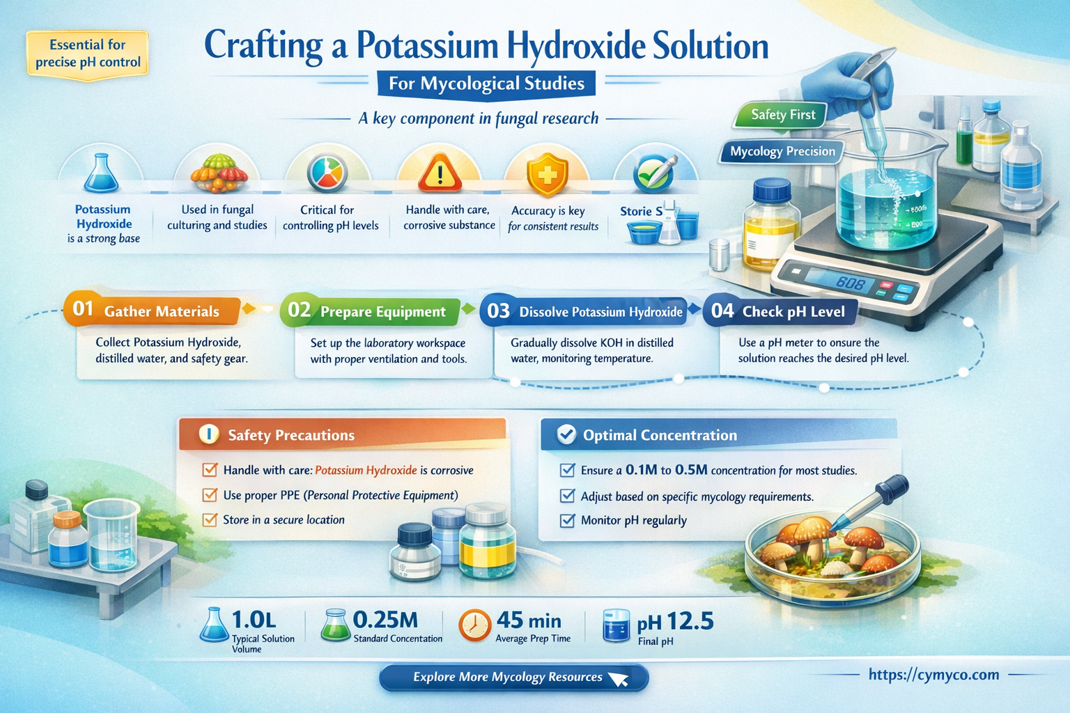 how to make koh solution for mycology