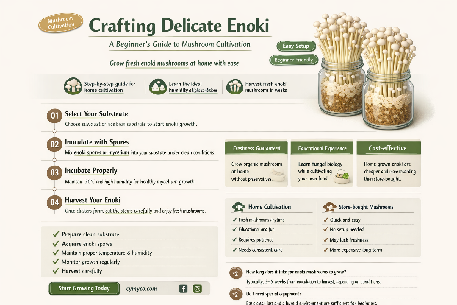 how to make enoki
