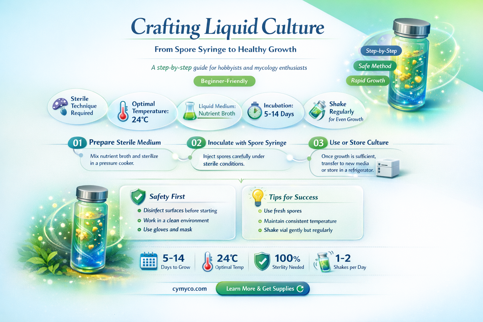 how to make liquid culture from spore syringe