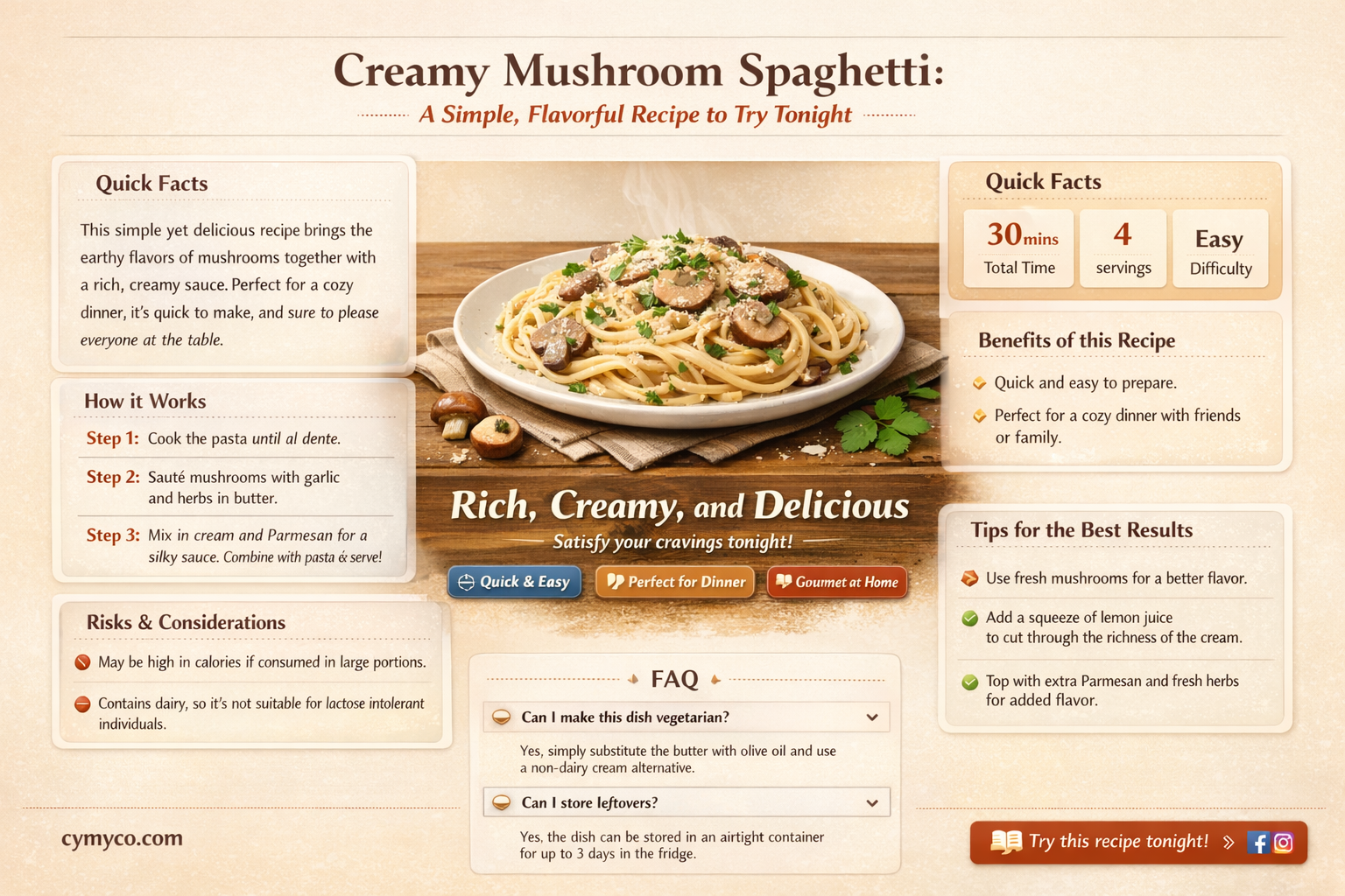 how to make cream of mushroom spaghetti