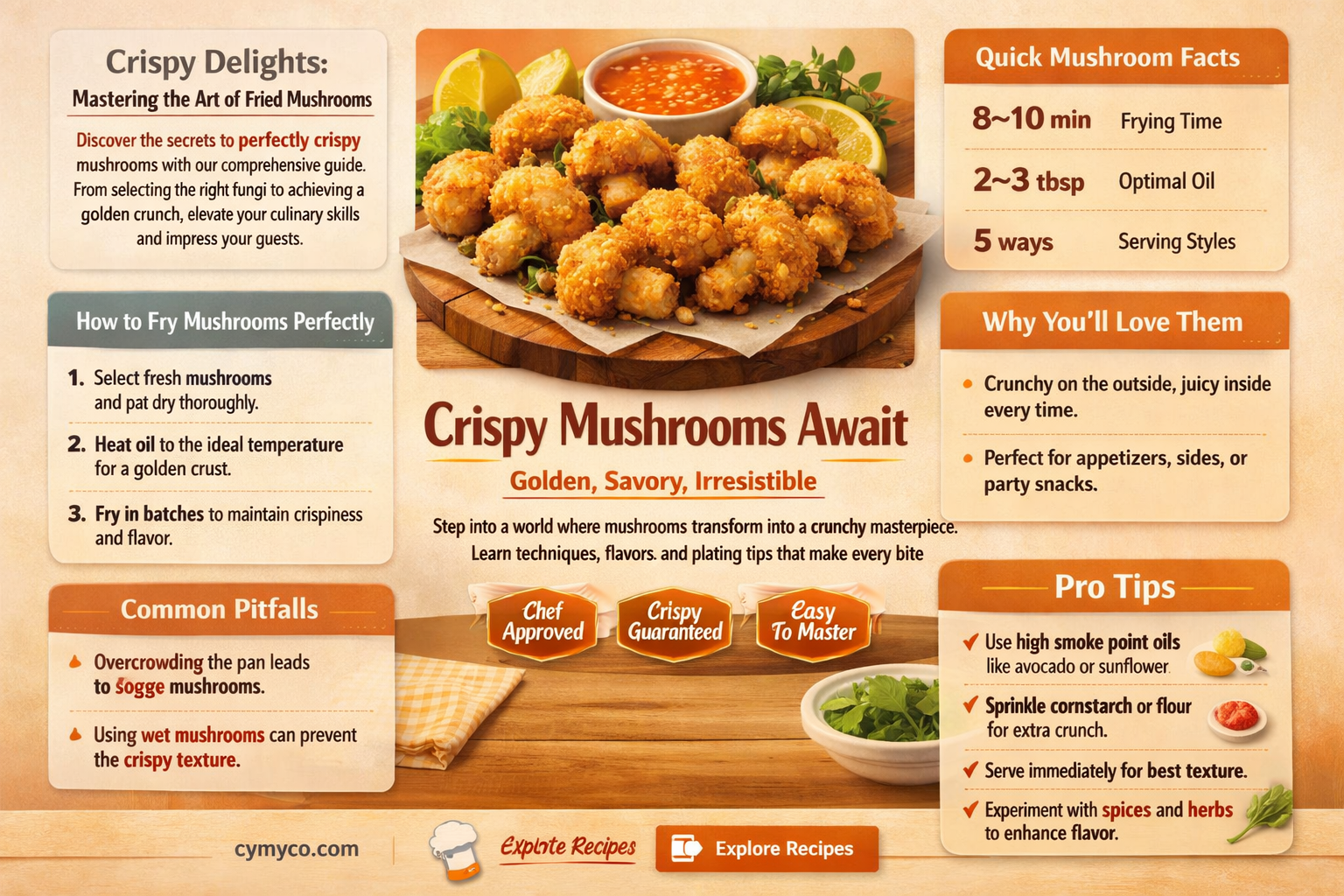 how to make crunchy fried mushrooms