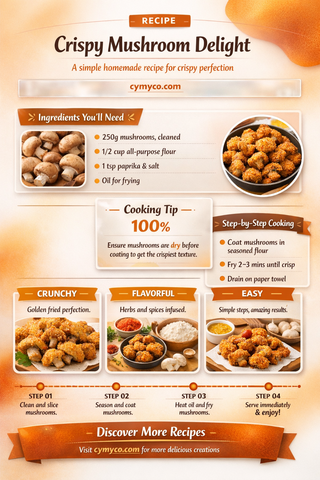 how to make crispy mushroom at home