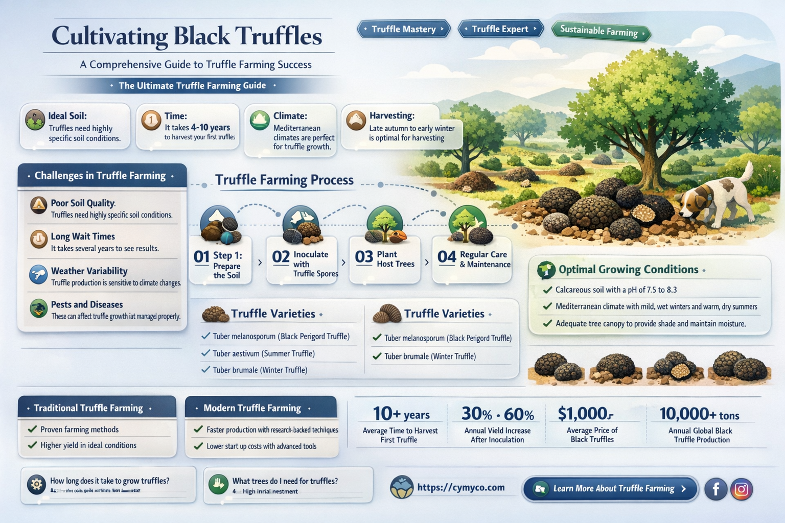 how do you grow black truffles