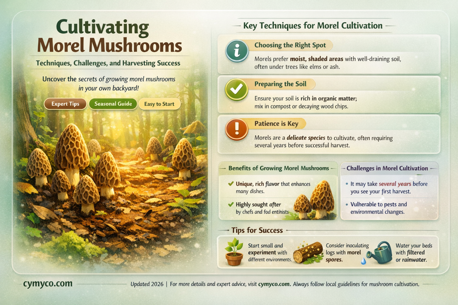 can you cultivate morel mushrooms
