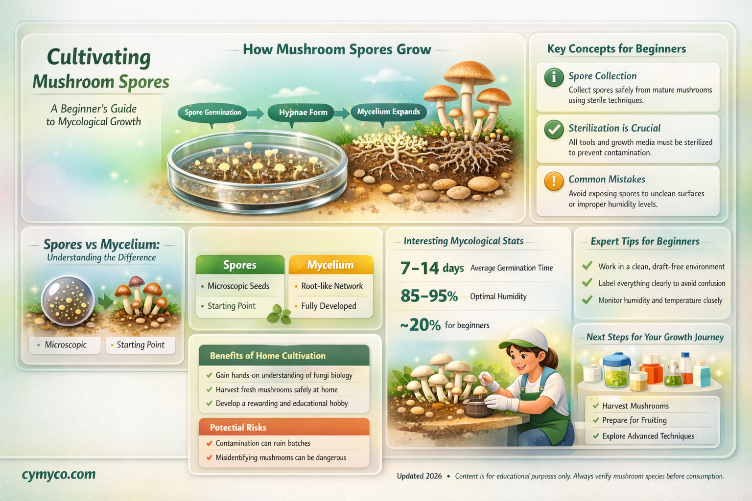 how to grow mushroom spores