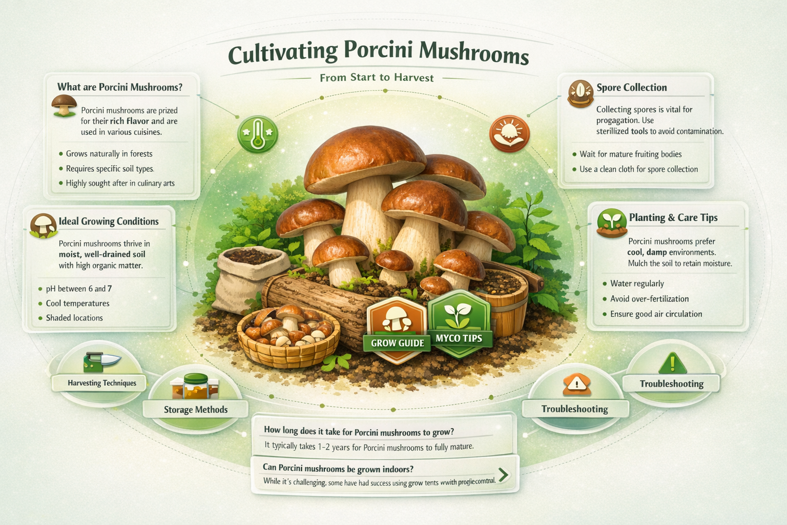 how to grow porcini mushrooms