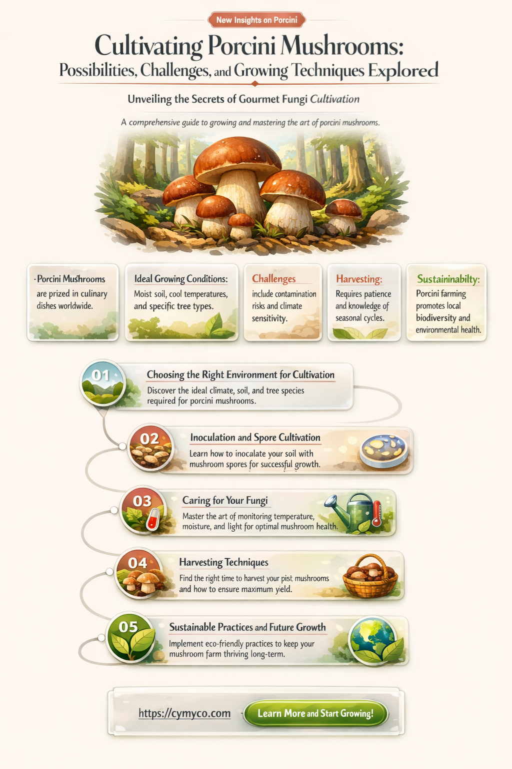 can porcini be cultivated