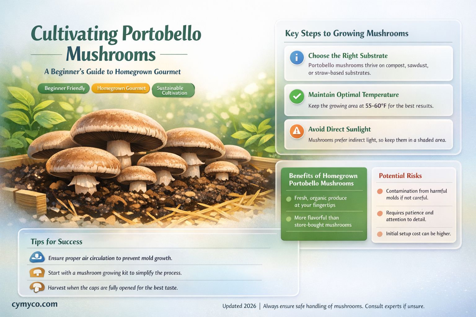 how to grow portobello mushrooms at home