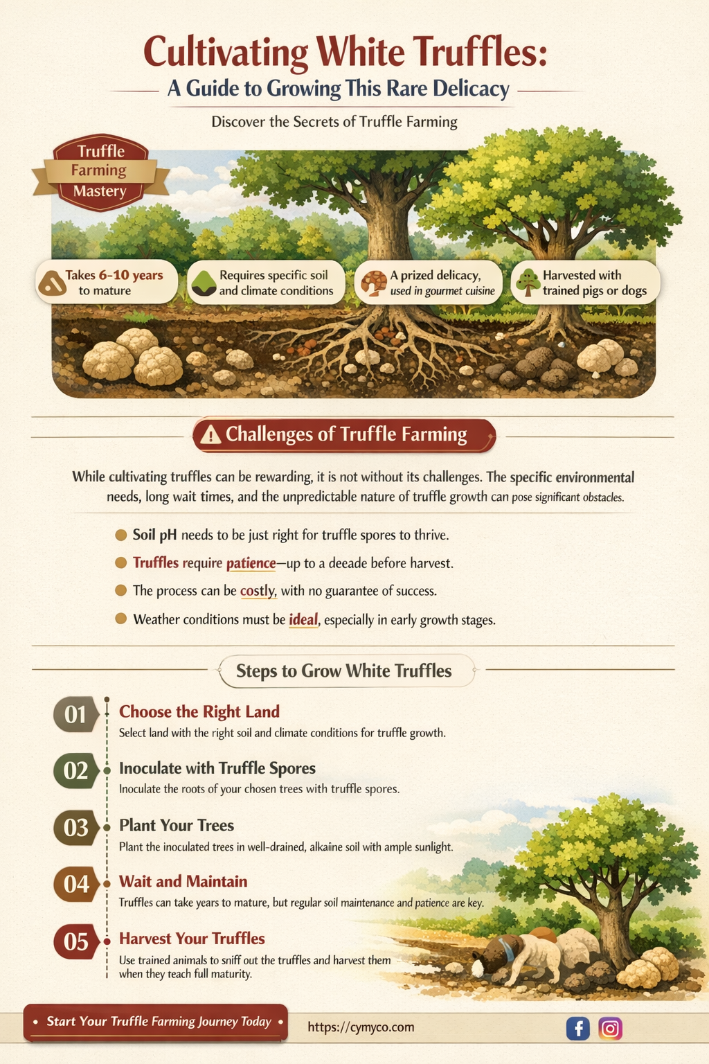 how do you grow white truffles