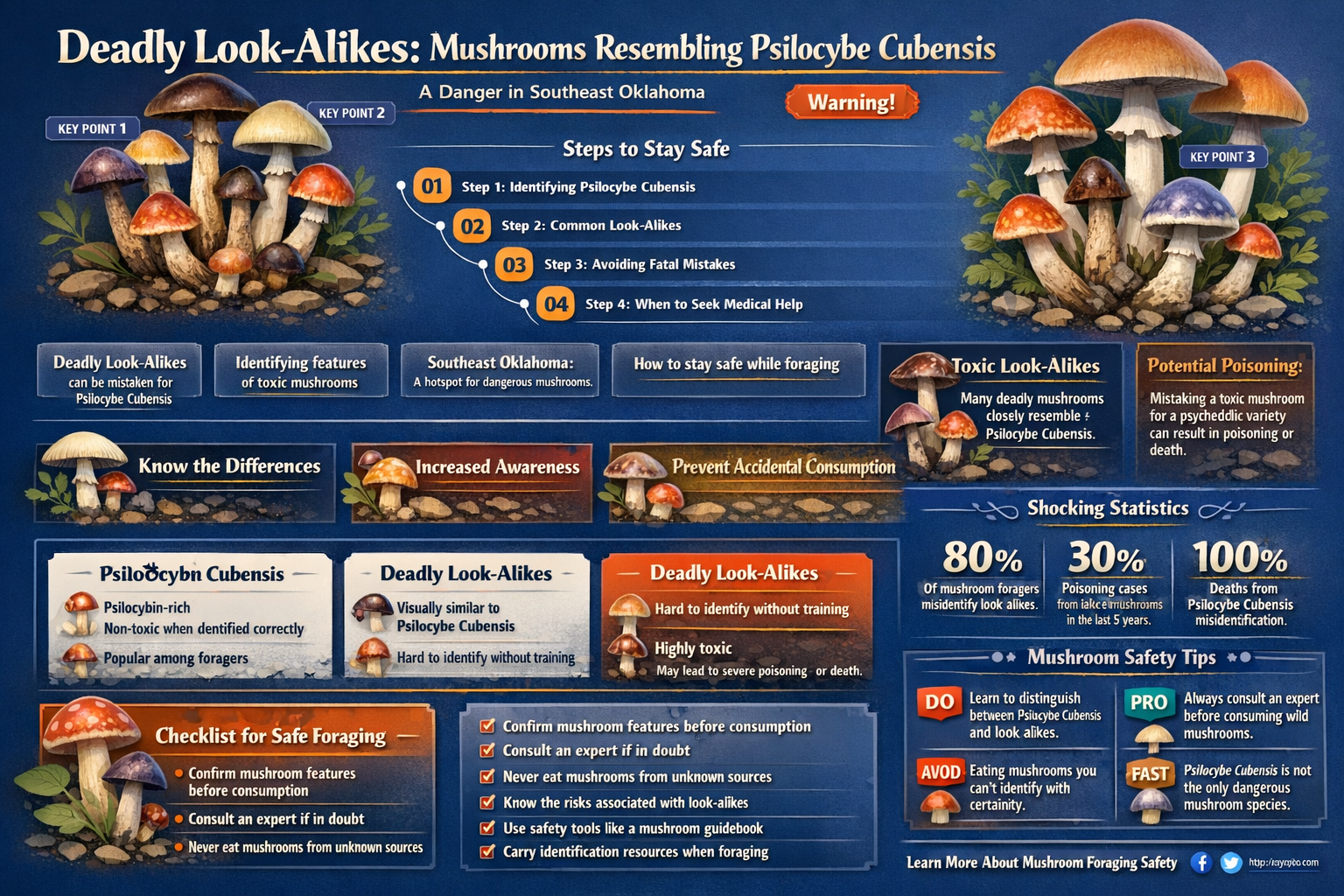 what poisonous mushrooms look like psylicybe cubensis in southeast oklahoma