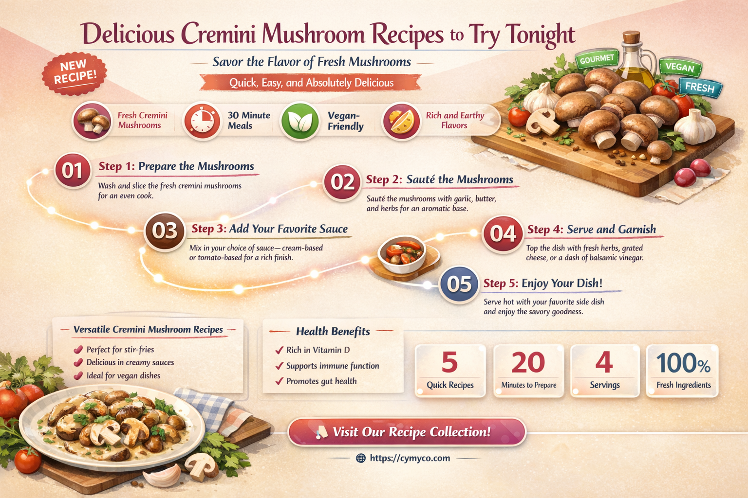 what to make with cremini mushrooms