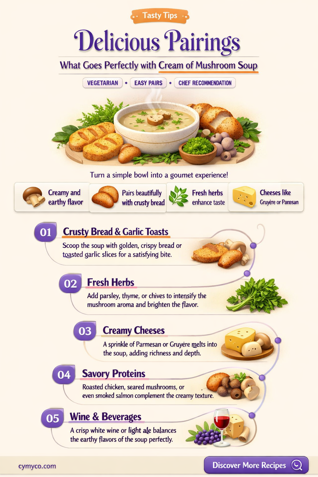 what goes good with cream of mushroom soup