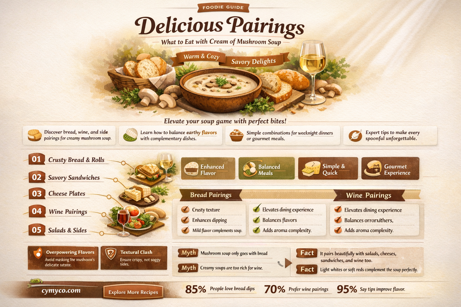 what to eat with cream of mushroom soup