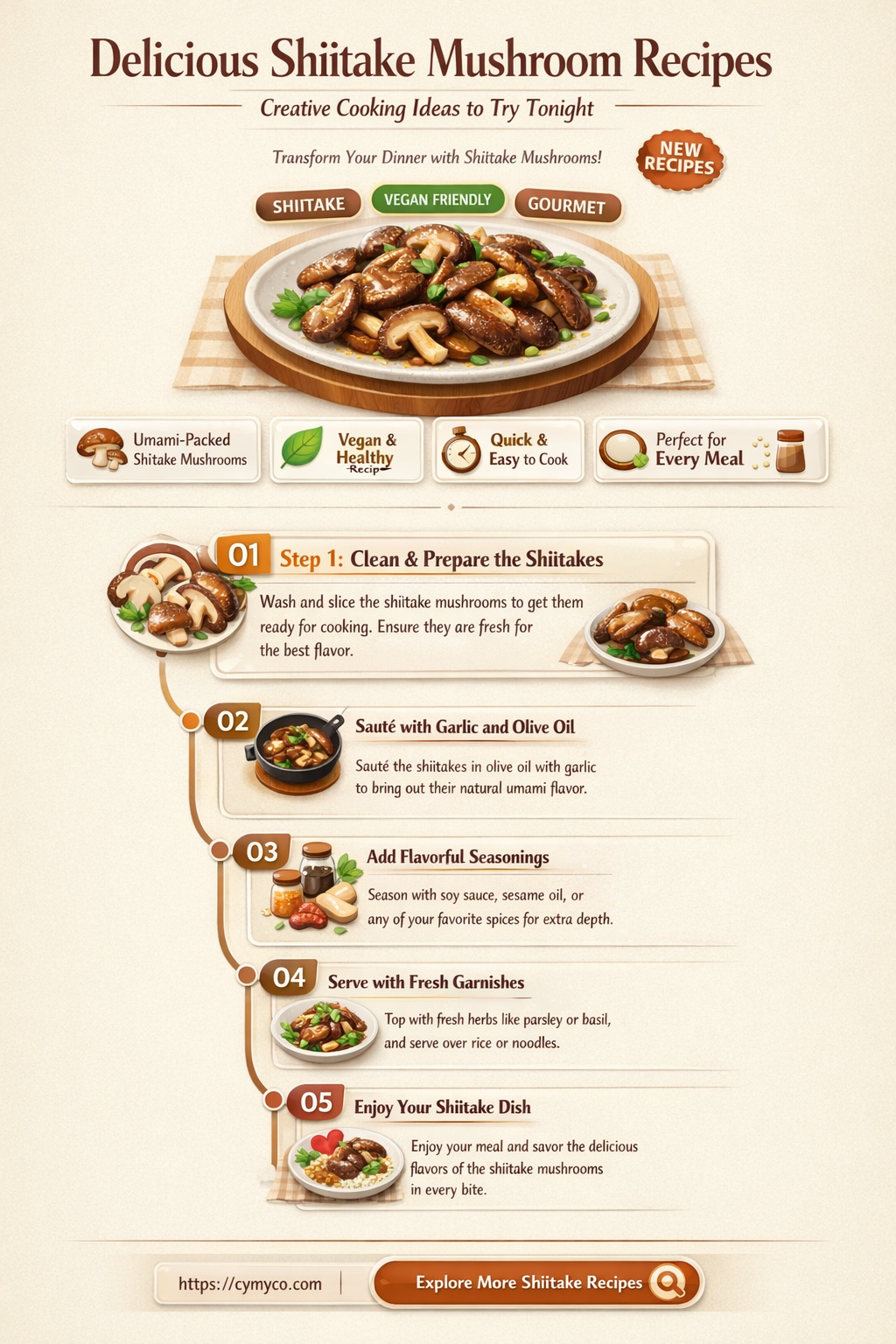 what to cook with shiitake mushrooms