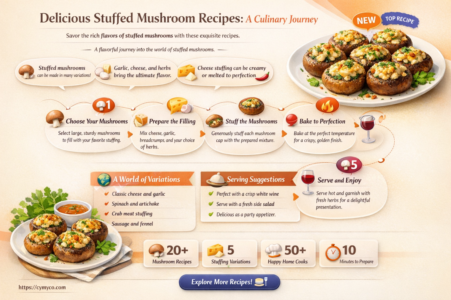 what to cook with stuffed mushrooms