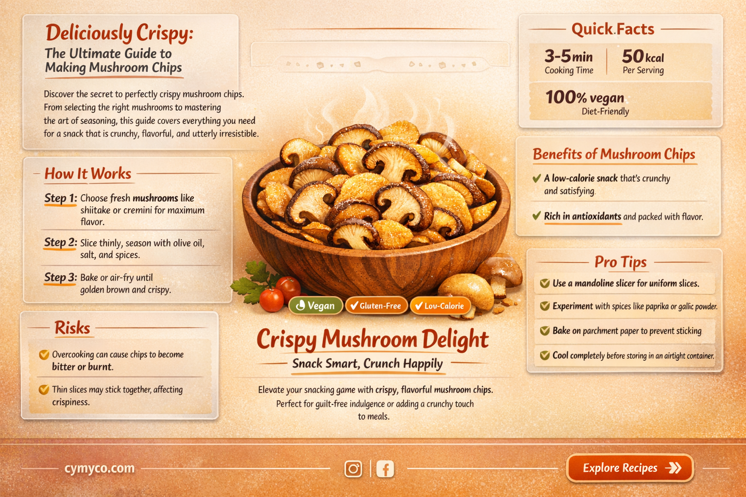 how to make crispy mushroom chips