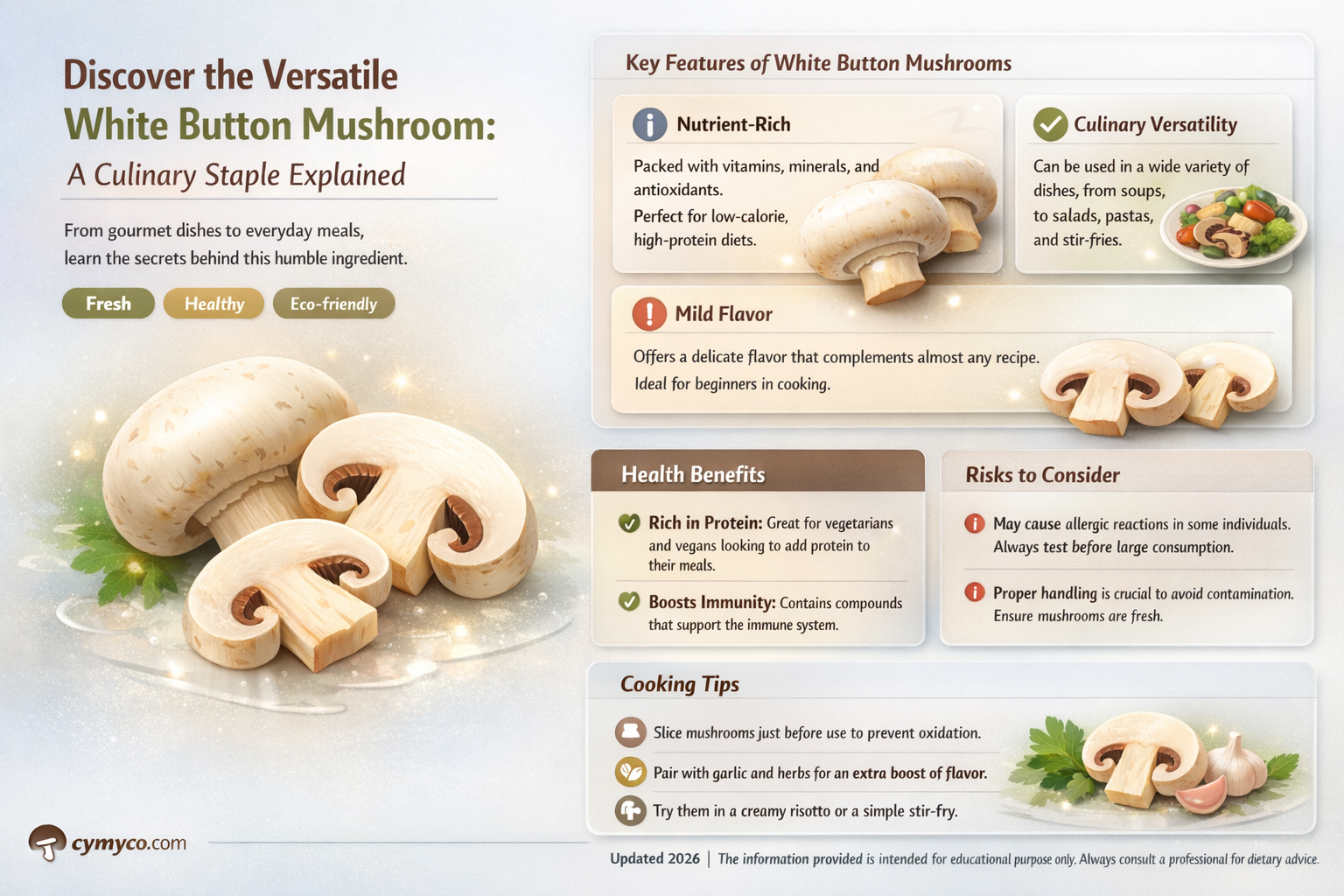 what is white button mushroom