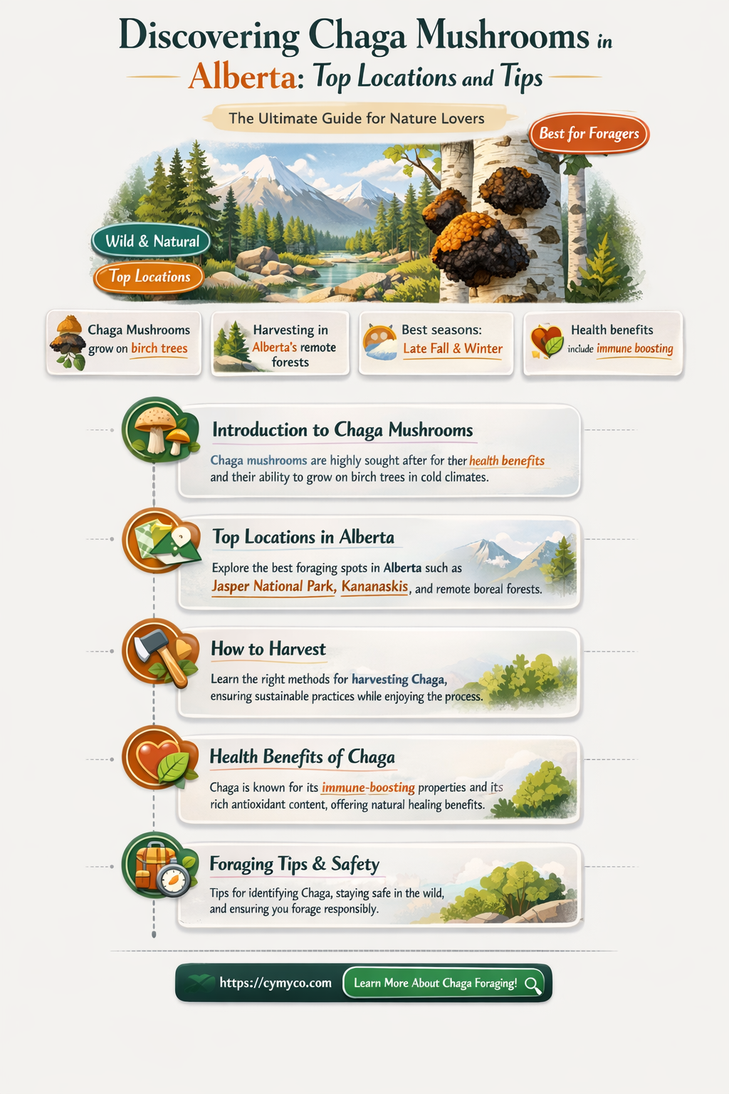 where to find chaga mushrooms in alberta